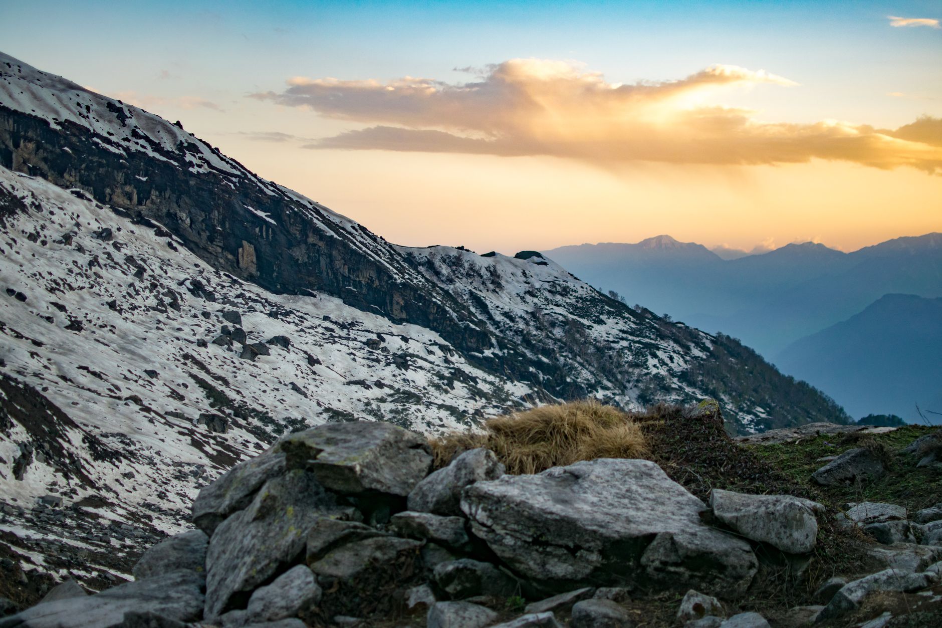 Mountain Range Sunset